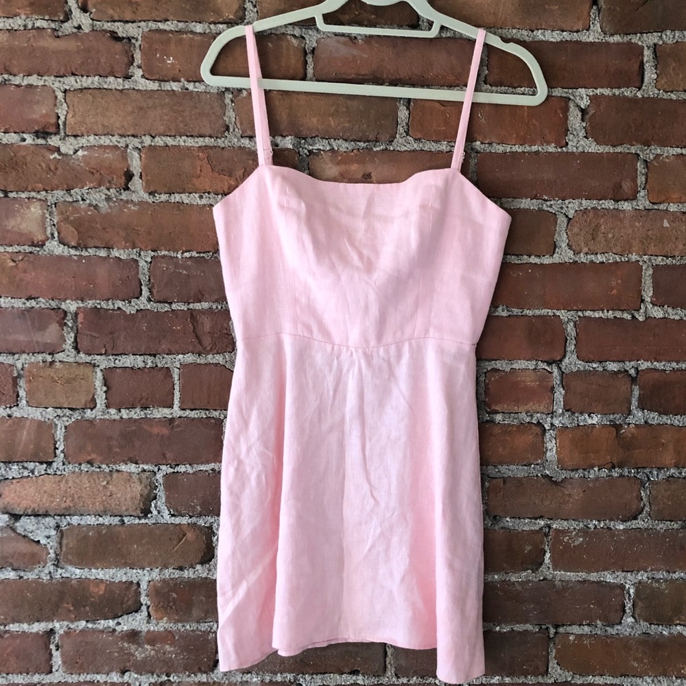 Reformation Auden dress in Bashful